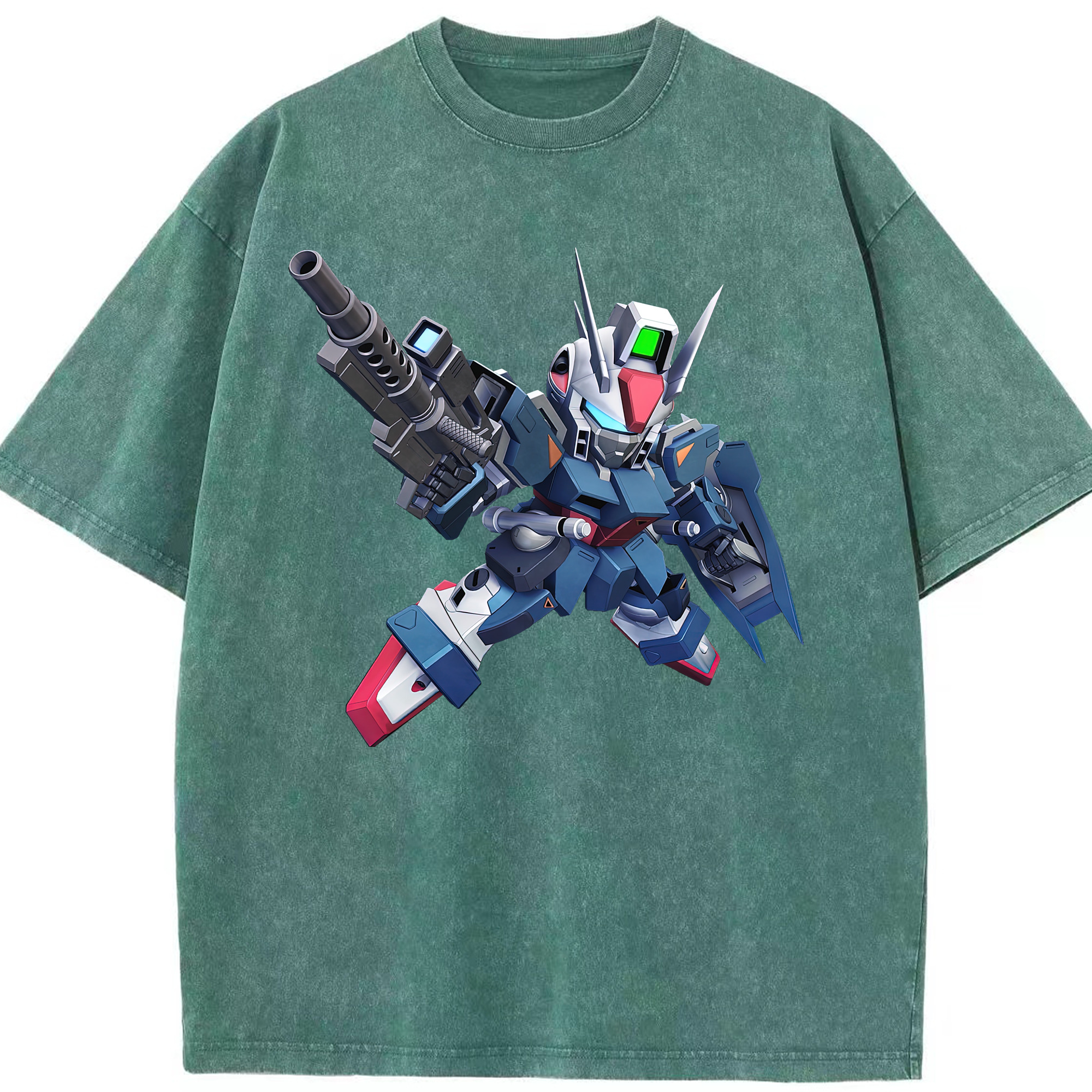 （画像用） 機動戦士ガンダム Mobile Suit Gundam 綿100% ヴィンテージ風 半袖Tシャツ（フロントプリント）